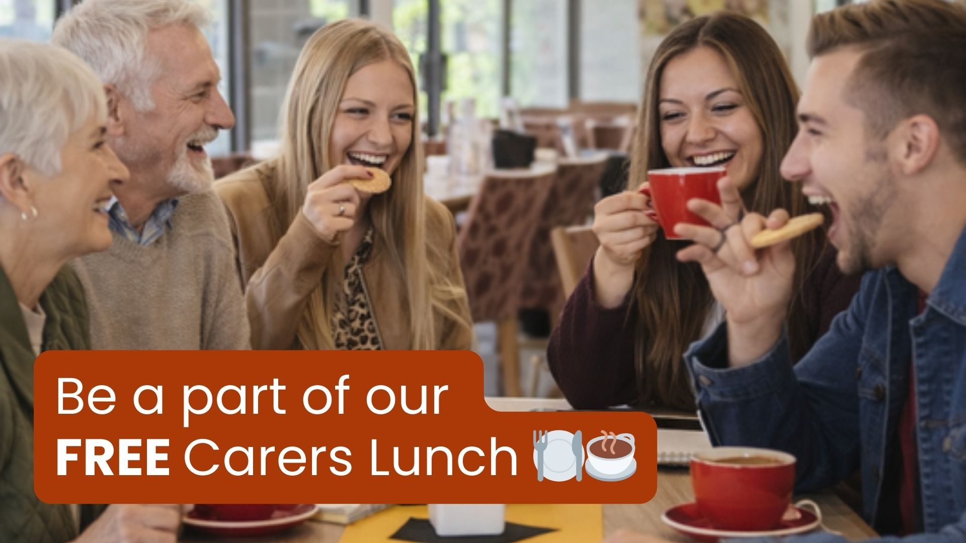 Free Carers Lunch - TTHA webpage banner header 1920 x 1080 px